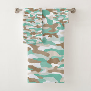 Coastal Camouflage Bath Towel Set