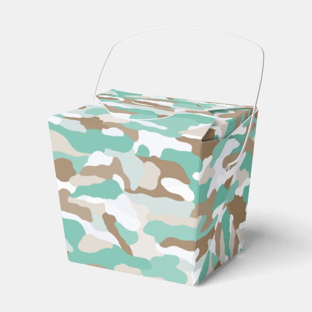 Coastal Camouflage Favor Boxes (Front Side)