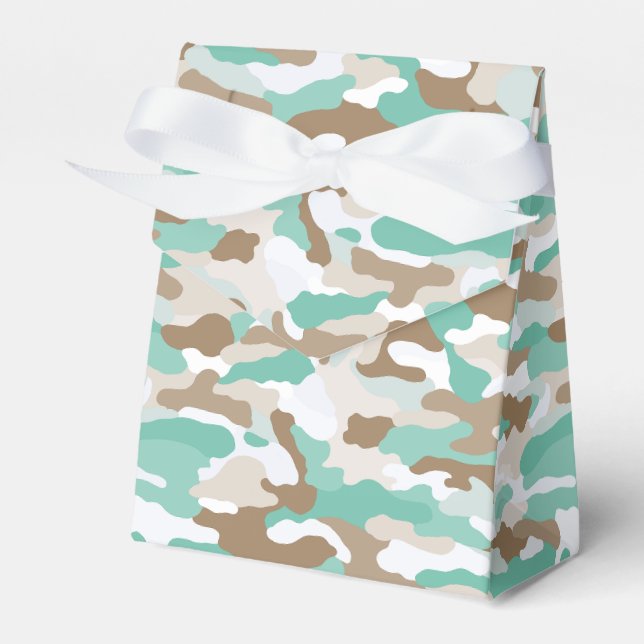 Coastal Camouflage Favor Boxes (Front Side)