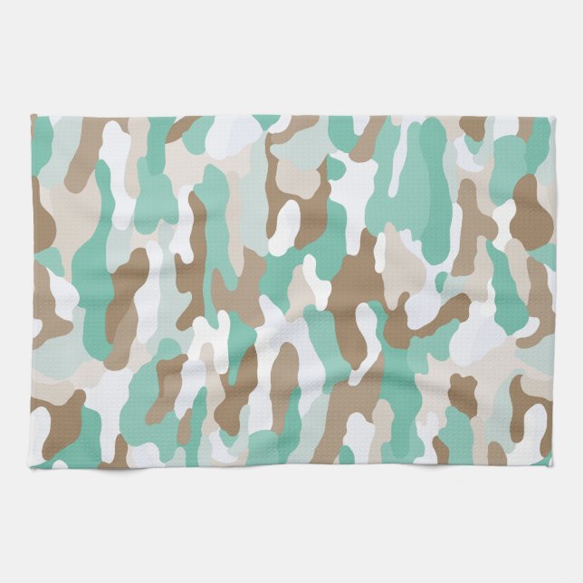 Coastal Camouflage Kitchen Towel (Horizontal)