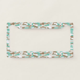 Coastal Camouflage License Plate Frame