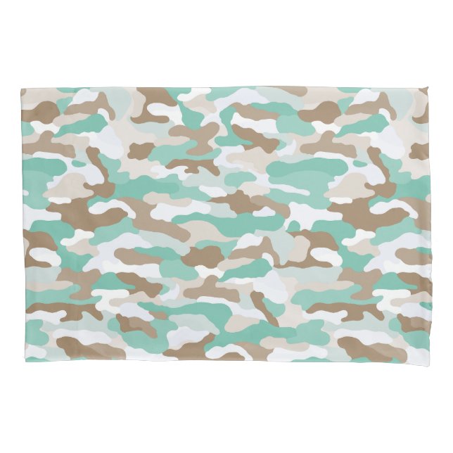 Coastal Camouflage Pillow Case (Front-Left)
