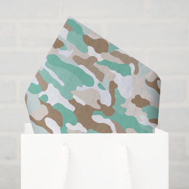 Coastal Camouflage Tissue Paper (Gift Bag)