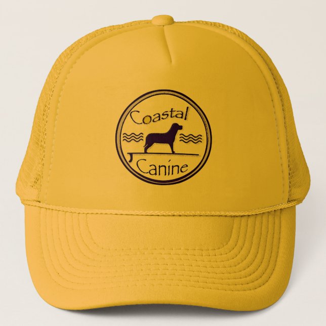 coastal canine logo trucker hat (Front)