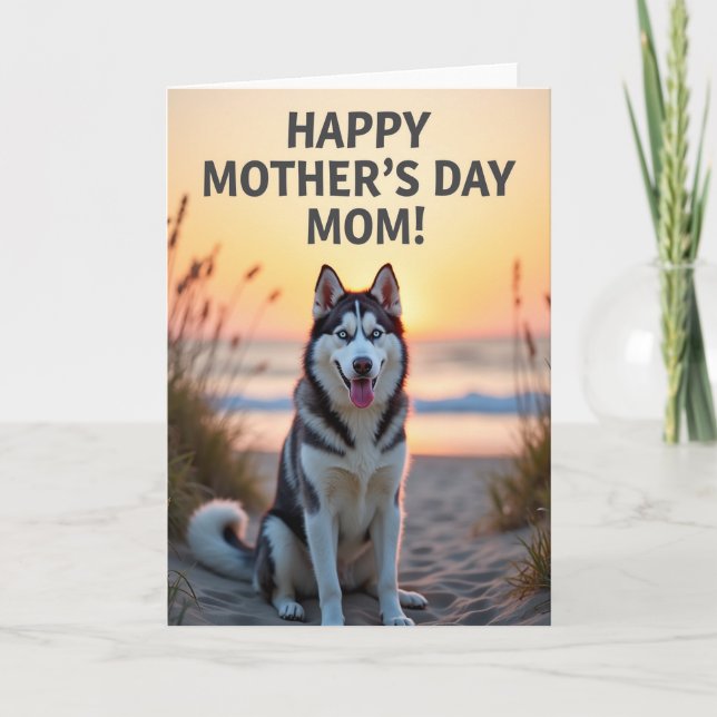 Coastal Canine Mothers Day Card (Front)