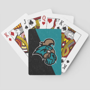 Coastal Carolina Color Block Distressed Poker Cards