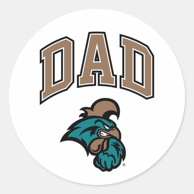 Coastal Carolina Dad Classic Round Sticker (Front)