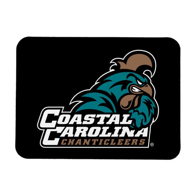 Coastal Carolina Logo and Wordmark Magnet (Horizontal)