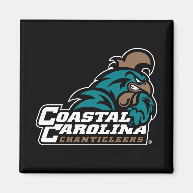 Coastal Carolina Logo and Wordmark Magnet (Front)