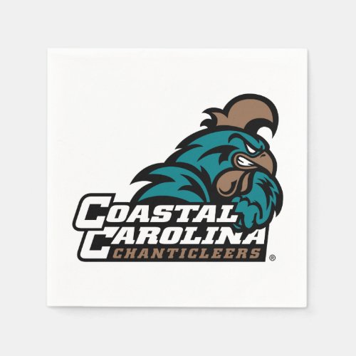 Coastal Carolina Logo and Wordmark Napkins