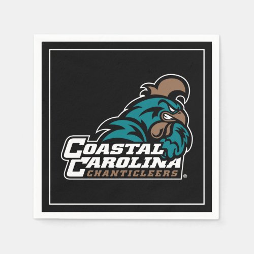 Coastal Carolina Logo and Wordmark Napkins