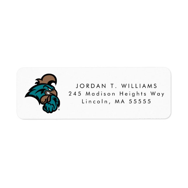 Coastal Carolina Logo Label (Front)