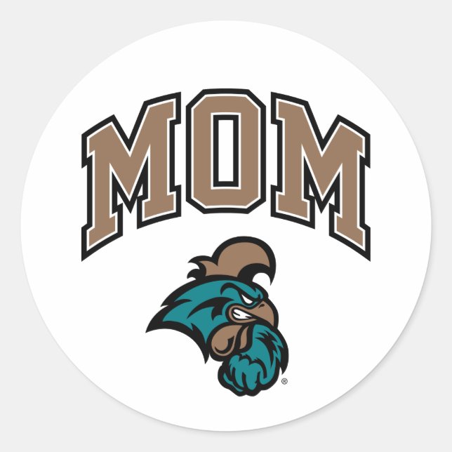 Coastal Carolina Mom Classic Round Sticker (Front)