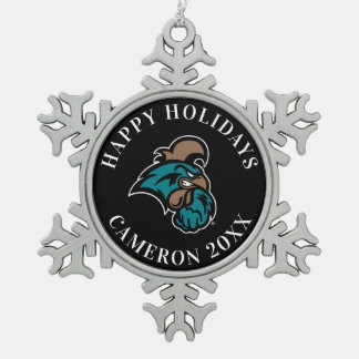 Coastal Carolina Snowflake Pewter Christmas Ornament