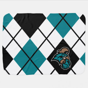 Coastal Carolina University Argyle Baby Blanket