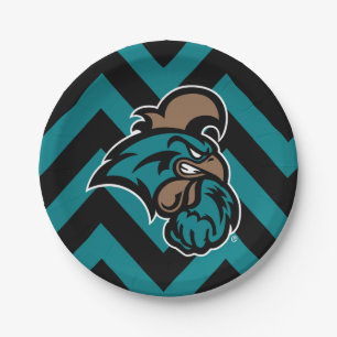 Coastal Carolina University Chevron Paper Plates