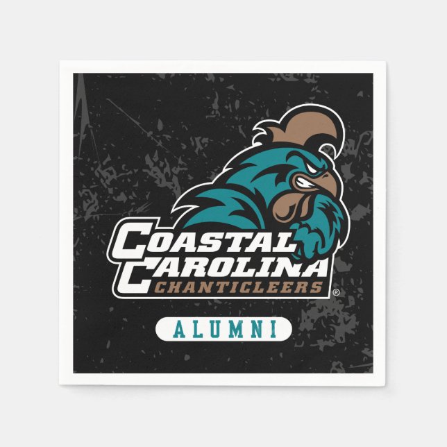 Coastal Carolina University Distressed Alumni Napkins (Front)