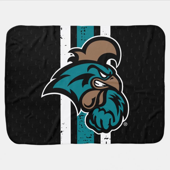 Coastal Carolina University Jersey Baby Blanket (Horizontal)