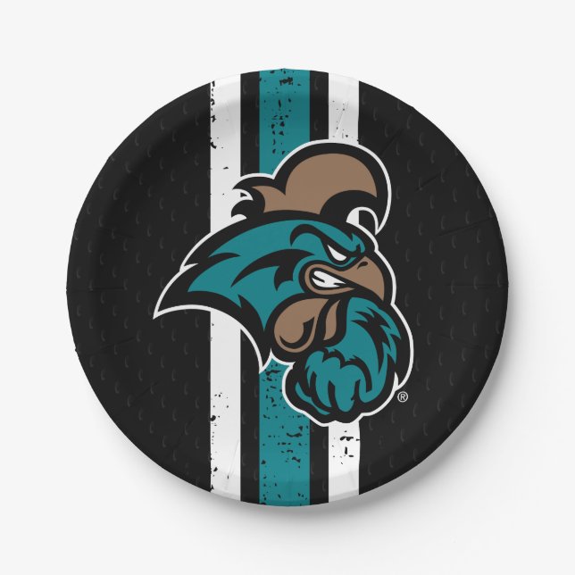 Coastal Carolina University Jersey Paper Plates (Front)