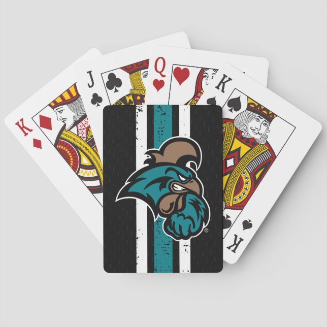 Coastal Carolina University Jersey Poker Cards (Back)