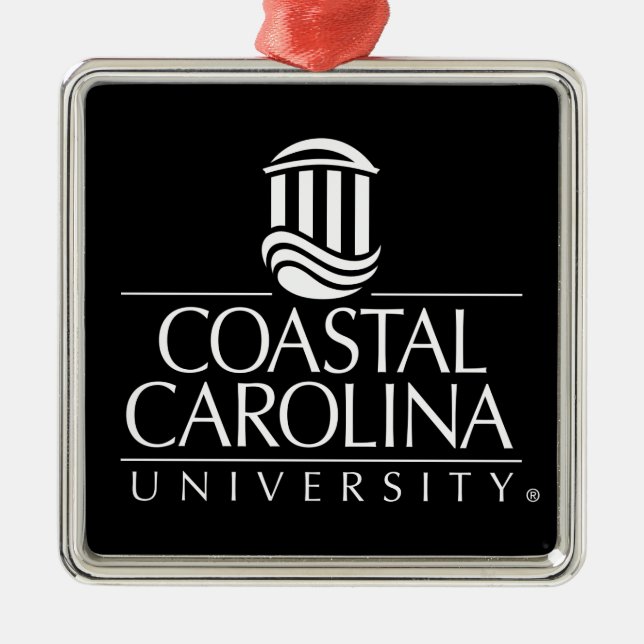 Coastal Carolina University Logo Metal Ornament (Front)