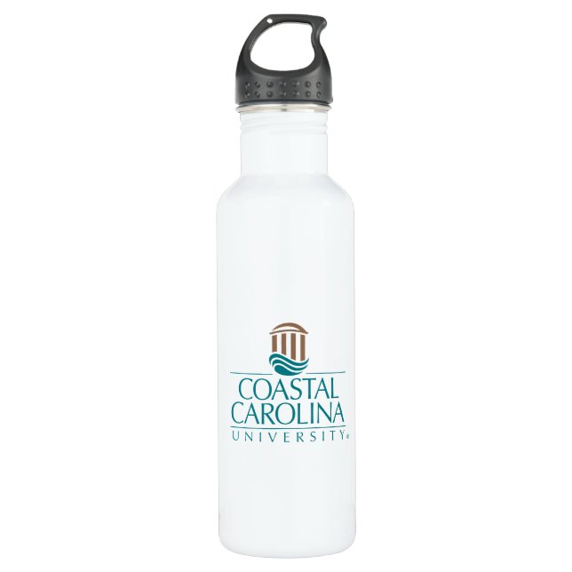 Coastal Carolina University Logo Stainless Steel Water Bottle (Front)