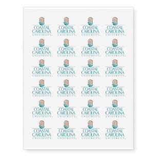 Coastal Carolina University Logo Temporary Tattoos