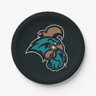 Coastal Carolina University Polka Dot Paper Plates