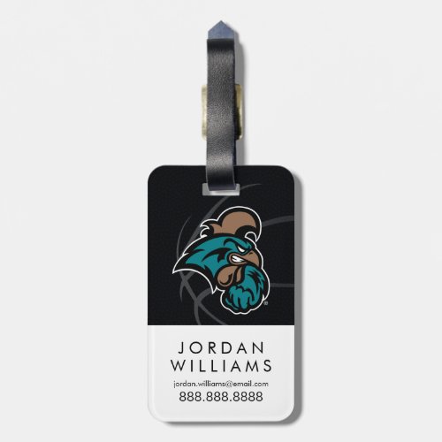 Coastal Carolina University State Basketball Luggage Tag