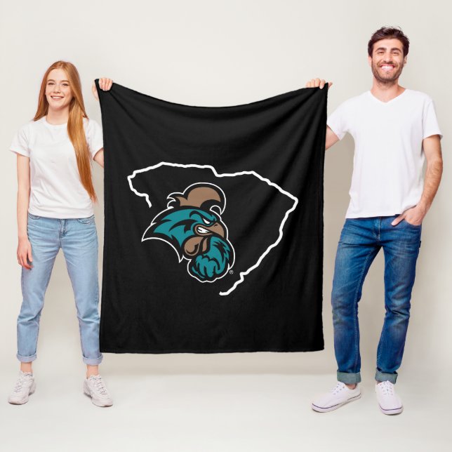 Coastal Carolina University State Love Fleece Blanket (In Situ)