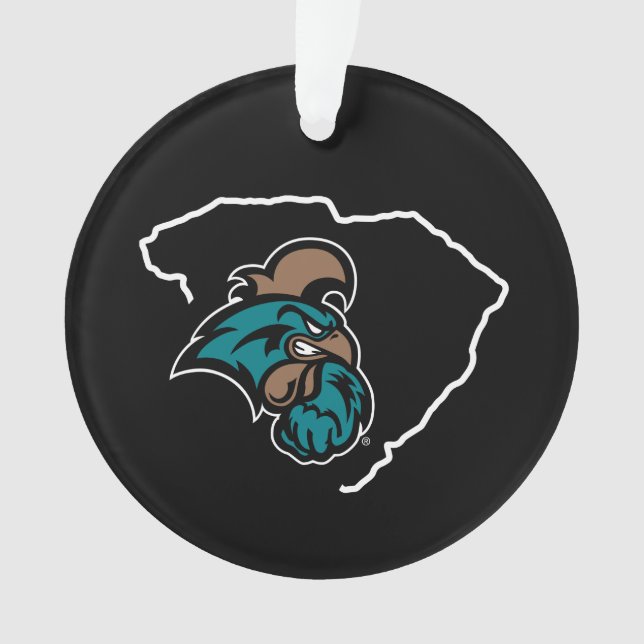 Coastal Carolina University State Love Ornament (Front)