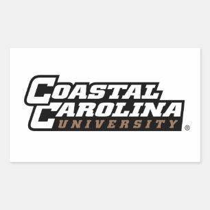 Coastal Carolina University Wordmark Rectangular Sticker