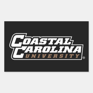 Coastal Carolina University Wordmark Rectangular Sticker