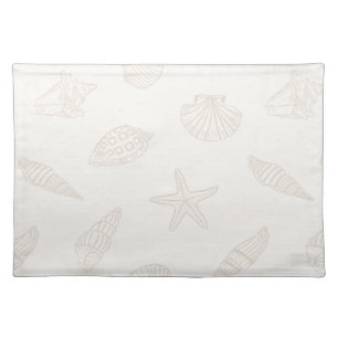Coastal Charm Almond Milk Cloth Placemat