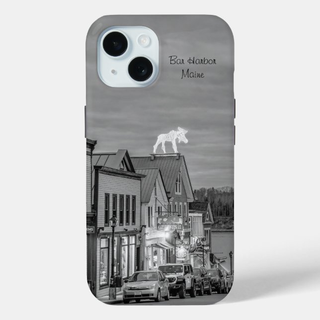 Coastal Charm: Bar Harbor Maine iPhone Case (Back)