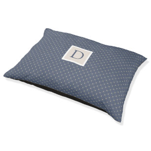 Coastal Charm Monogram Dog Bed