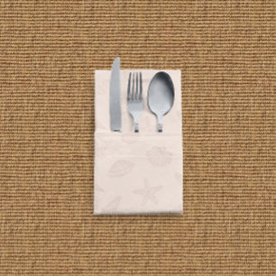 Coastal Charm Shell Pink Cloth Napkin