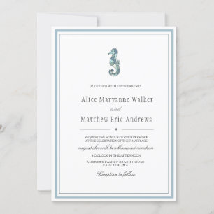 Coastal Charm Wedding Invitation