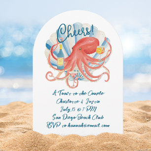 Coastal Cheers Engagement Party Invitation