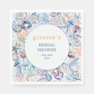 Coastal Chic Bridal Shower Napkins