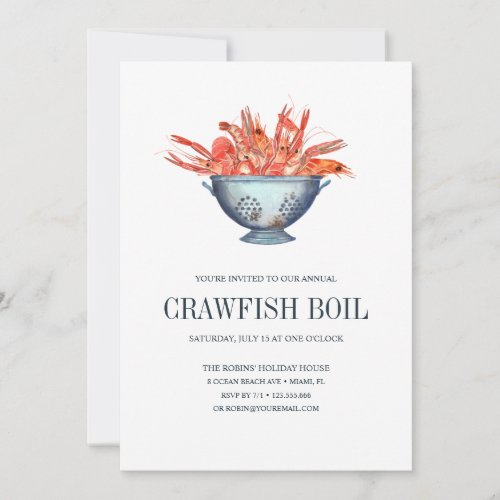 Coastal Chic CRAWFISH Seafood Boil Party