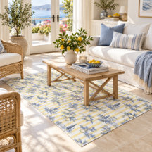 Coastal Chic Exotic Island Citrus Toile de Jouy
