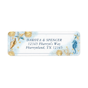 Coastal Return Address Labels | Zazzle