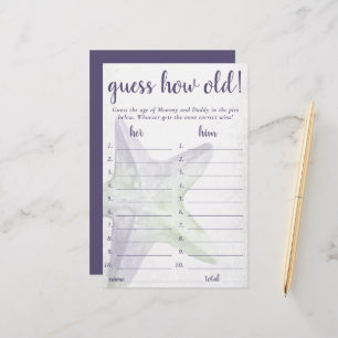 Coastal Chic Purple Starfish Guess How Old Game