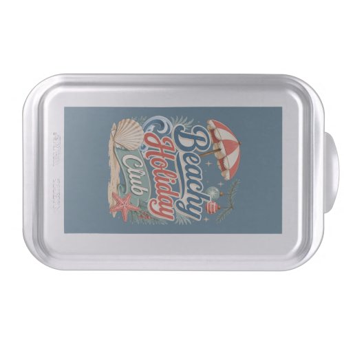 Coastal Christmas Beachy Holiday Club Cake Pan