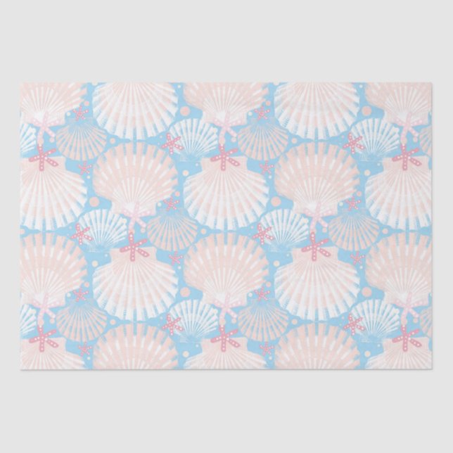 Coastal Christmas blue   Wrapping Paper (Front)