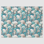 Coastal Christmas Bold Seahorse Pattern#4 ID1009 Tissue Paper<br><div class="desc">Celebrate the holiday season with a coastal twist using this elegant pattern of seahorses and sea shells in bold teal and sandy beige. Part of a special coastal Christmas collection, this tissue paper design brings the serene beauty of the seaside to your holiday. Perfect for those who love the ocean,...</div>