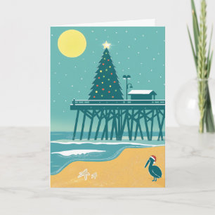 Coastal Christmas Card – Beach Holiday Card