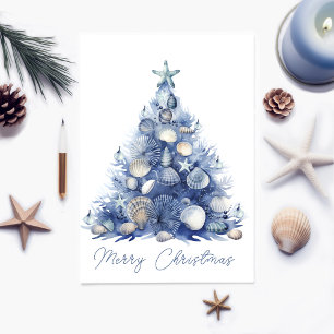 Coastal Christmas Card Personalizable