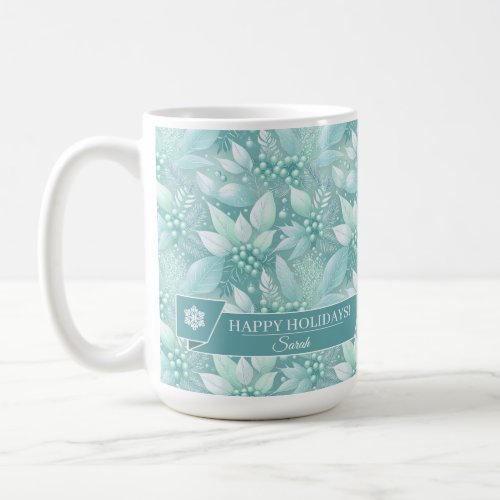 Coastal Christmas Foliage Berries Pattern7 ID1009 Coffee Mug